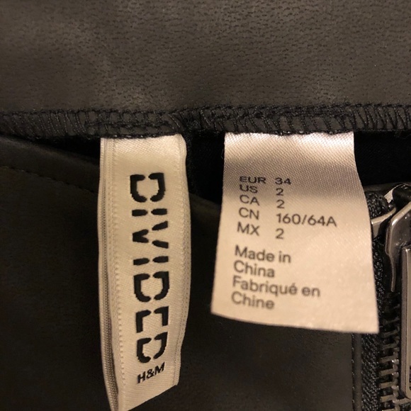 High waisted leather pants - Picture 3 of 4